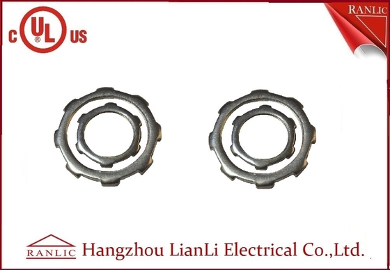 Cina Steel Lock Nut Untuk EMT / IMC Rigid Conduit Electro Galvanized Dengan Delapan Sudut pemasok